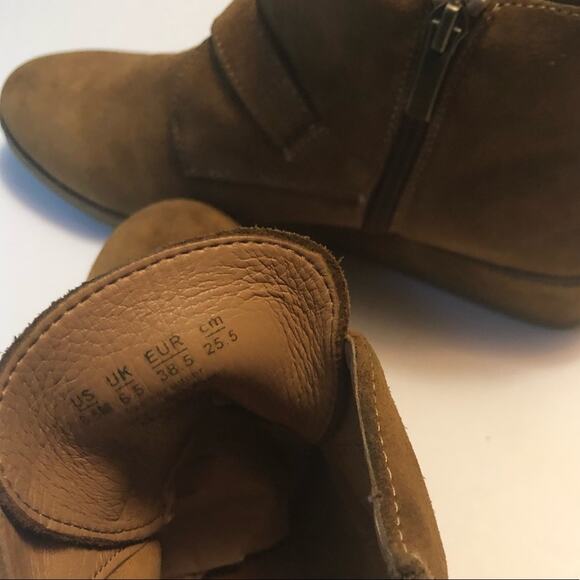 Franco Sarto  Womens Cognac Brooke Wedge Ankle Bootie - Picture 12 of 16